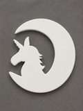 Unicorn and moon ornament